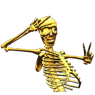 Sticker from Груда костей 3D @Nyasticks