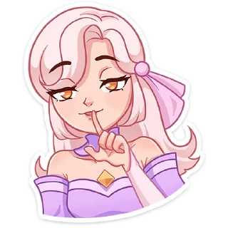 🤫 emoji Хина • @TgSticker Telegram sticker 15 of 49