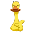 😉 emoji Funky Yellow Goose | @stickers_chaos Telegram sticker 8 of 15