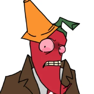 🌶 emoji Зомби-перец(Пэппер)🌶🔥⟬by @Mafon4eeek ⟭ Telegram sticker 12 of 53