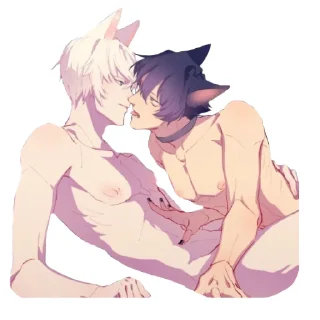 😸 emoji Yaoi Telegram sticker 20 of 43