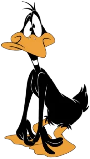 😳 emoji Duffy Duck (@BugsBunnyJr) Telegram sticker 18 of 20