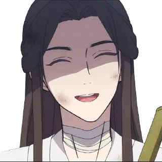 😅 emoji 天官赐福 Telegram sticker 4 of 12