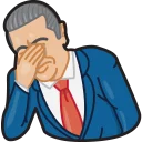 😑 emoji Facepalm Stickers by Gudim Telegram sticker 1 of 23