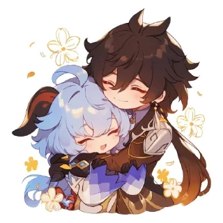 🤗 emoji Геншин @stars458o9 Telegram sticker 9 of 55