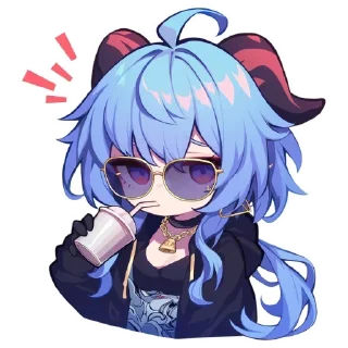 😎 emoji Геншин @stars458o9 Telegram sticker 5 of 55