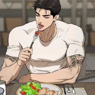 🥗 emoji @stickerslovez ᕙ 𝙼𝙰𝙽 ᕗ Telegram sticker 22 of 59