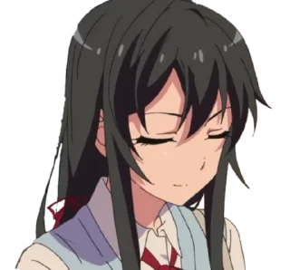 😌 emoji Yahari Ore no Seishun | @animelover9 Telegram sticker 21 of 51