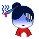 😨 emoji Chibi-Chan Telegram sticker 16 of 38
