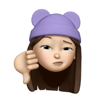 👎 emoji @Mifamour ❤🌸 Telegram sticker 14 of 29