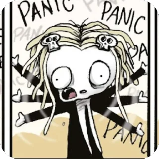 😫 emoji ⋮ Lenore 🥀 Telegram sticker 10 of 69