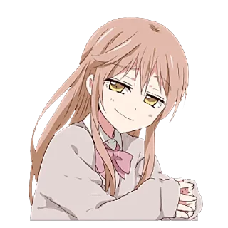 🙃 emoji Дерзкая тян but mouth is closed Telegram sticker 15 of 33