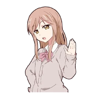 👎 emoji Дерзкая-тян @nyasticks Telegram sticker 19 of 39