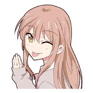 🙋‍♀ emoji Дерзкая-тян @nyasticks Telegram sticker 20 of 39