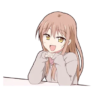 😀 emoji Дерзкая-тян @nyasticks Telegram sticker 11 of 39