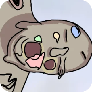 🍲 emoji ЗАВАЛИ ЕБАЛО КАШОЛКА ЕЮАНАЯ Telegram sticker 6 of 9