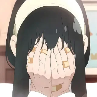 🫣 emoji Семья шпиона @anime_stickerr Telegram sticker 9 of 20