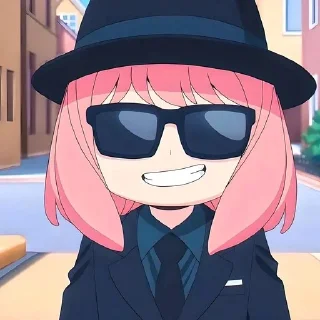 😎 emoji Семья шпиона @anime_stickerr Telegram sticker 11 of 20