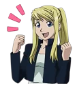 ✊ emoji Fullmetal Alchemist Telegram sticker 9 of 40
