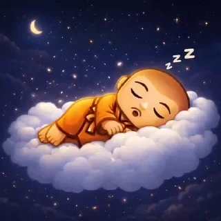 😴 emoji Monk Drema Telegram sticker 18 of 18