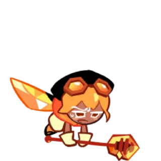 🐝 emoji Amber Sugar Cookie! Telegram sticker 22 of 26