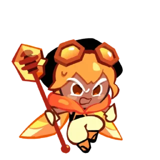🐝 emoji Amber Sugar Cookie! Telegram sticker 12 of 26