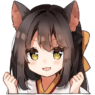 🥳 emoji Кемомими девочки @Nyasticks Telegram sticker 7 of 41