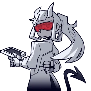 🤨 emoji Helltaker Telegram sticker 10 of 75