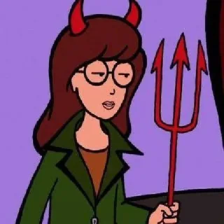 😈 emoji Daria Telegram sticker 20 of 35