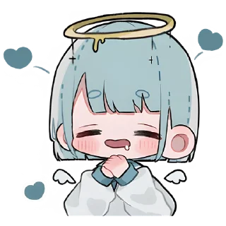 🥰 emoji Девочки ангелы @nyasticks Telegram sticker 6 of 41