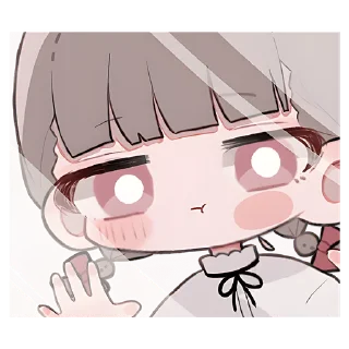 😐 emoji Девочки ангелы @nyasticks Telegram sticker 16 of 41