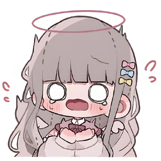 😱 emoji Девочки ангелы @nyasticks Telegram sticker 21 of 41