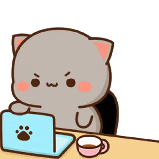 😌 emoji all @mochipeachcats stickers 22-23 Telegram sticker 23 of 50