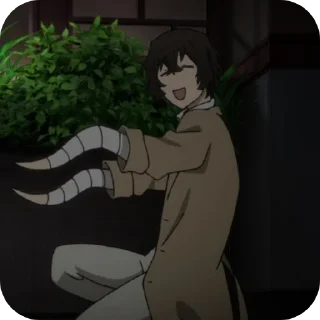 🥳 emoji Osamu Dazai | BSD Telegram sticker 16 of 116