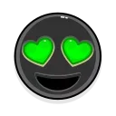😍 emoji Broken Toxic Emoji Telegram sticker 7 of 35