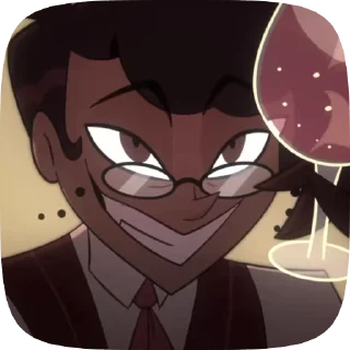 🍷 emoji БОЛЬШЕ ⇨ @CLOOBHUB АЛАСТОР ОТЕЛЬ ХАЗБИН ALASTOR ТГ Telegram sticker 8 of 30