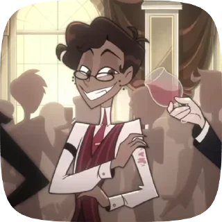🍷 emoji БОЛЬШЕ ⇨ @CLOOBHUB АЛАСТОР ОТЕЛЬ ХАЗБИН ALASTOR ТГ Telegram sticker 6 of 30