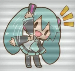 🌟 emoji Хатсунэ Мику Telegram sticker 16 of 79