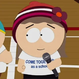 🍄 emoji South Park::Heidi Turner;; Telegram sticker 13 of 51