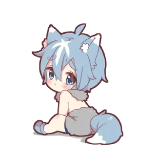 😔 emoji Волченок-кун 2 - @tg_sticks Telegram sticker 5 of 21