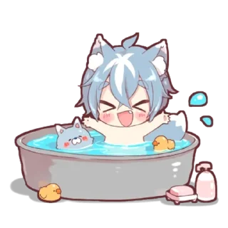 👏 emoji Волченок-кун 2 - @tg_sticks Telegram sticker 19 of 21