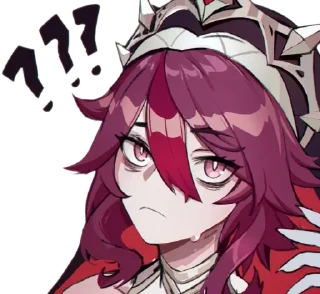 🤨 emoji Rosaria Telegram sticker 8 of 13