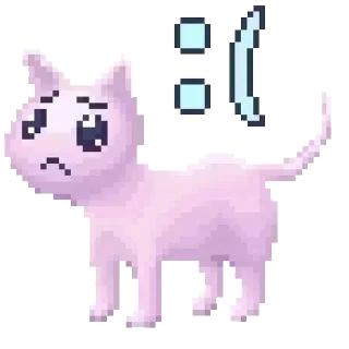 😞 emoji 🎀 Kawaii angel. Telegram sticker 8 of 26