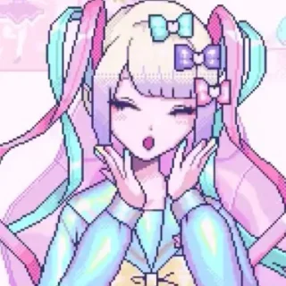 😮 emoji 🎀 Kawaii angel. Telegram sticker 19 of 26
