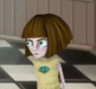 😡 emoji Fran Bow top Telegram sticker 19 of 41