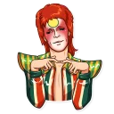 ☺️ emoji David Bowie Telegram sticker 9 of 30