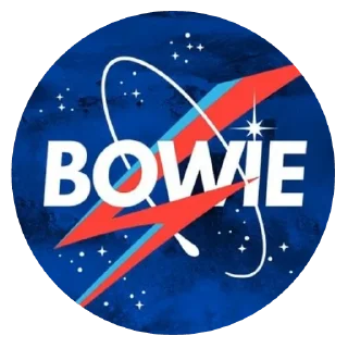 Sticker from David Bowie
