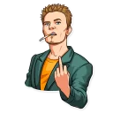 🖕 emoji David Bowie Telegram sticker 15 of 30