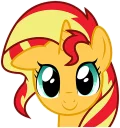 🙂 emoji Sunset Shimmer Telegram sticker 10 of 86