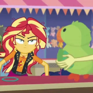 😂 emoji Sunset | @MyLittlePony_bots @Ctikerubot Telegram sticker 22 of 50